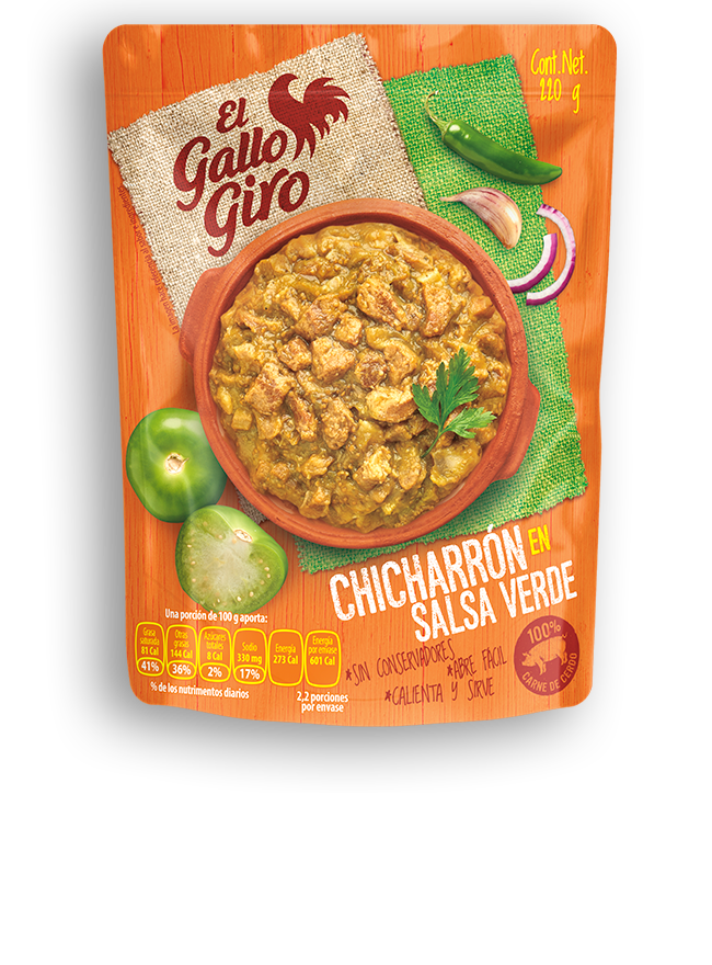 Chicharrón en salsa verde